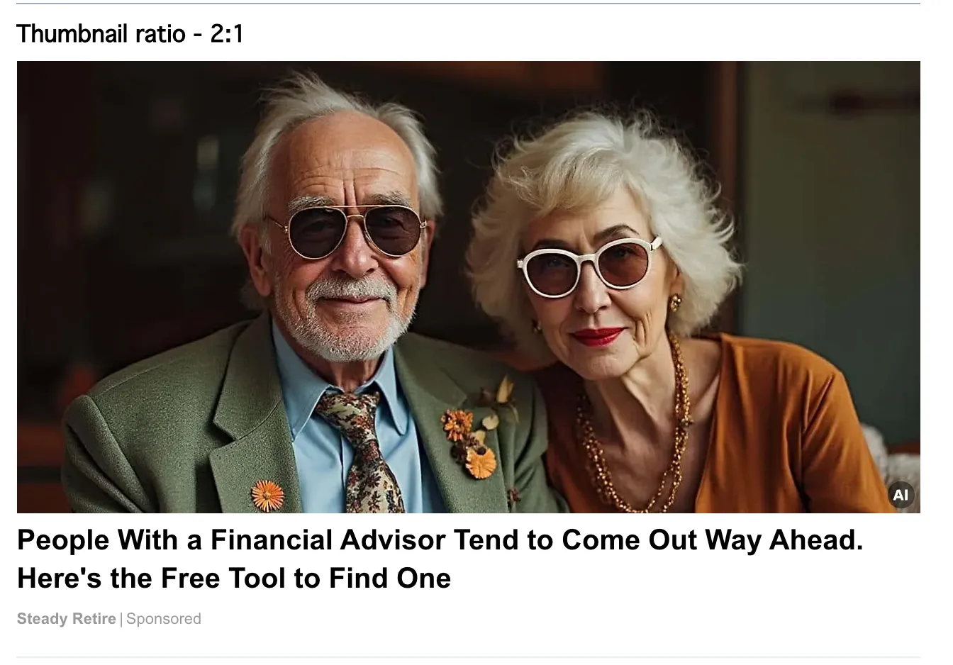 Financial advisor native creative