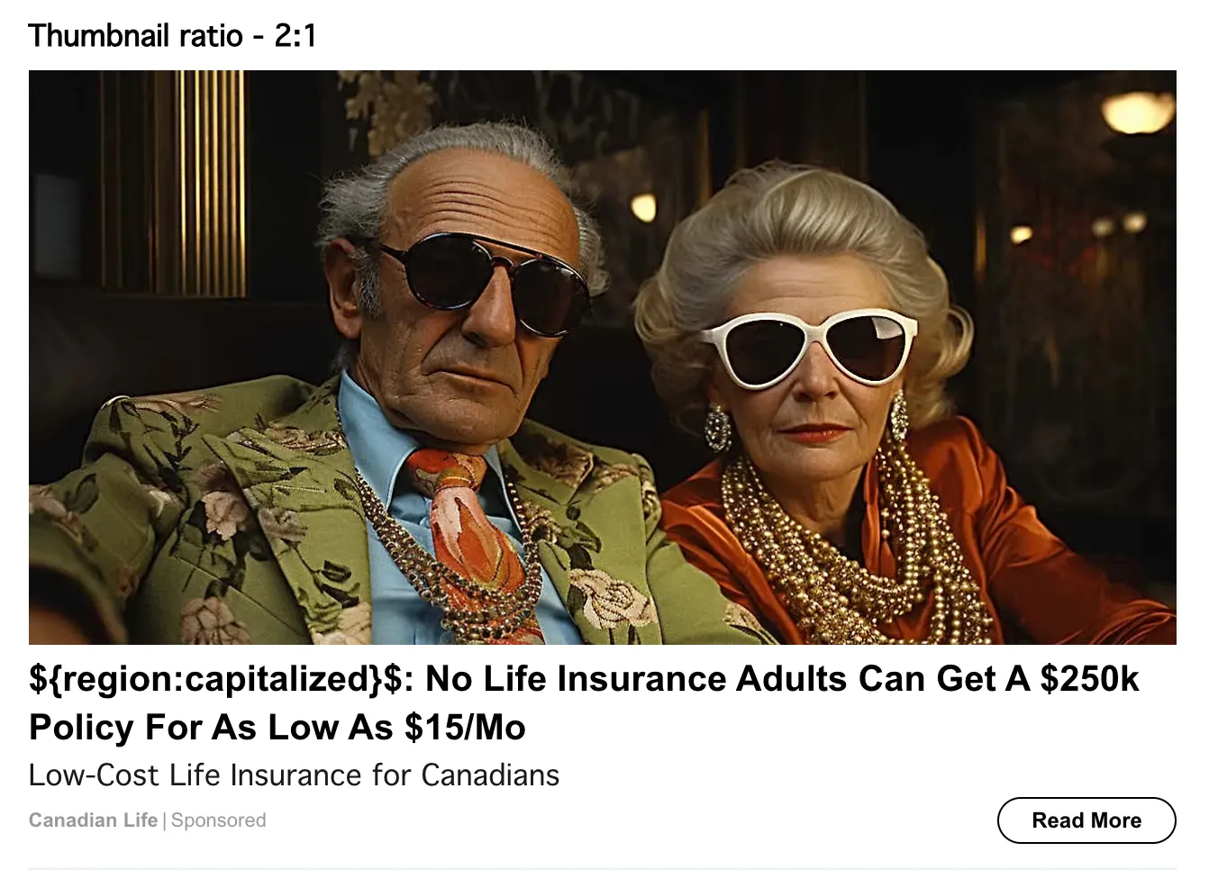 Insurance native creative