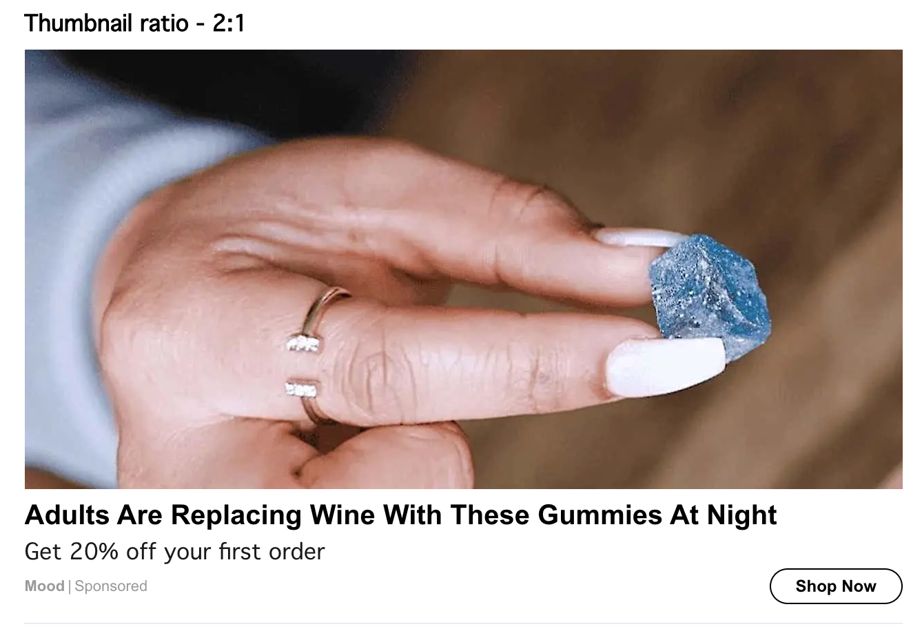 Real MOOD native advertising creative